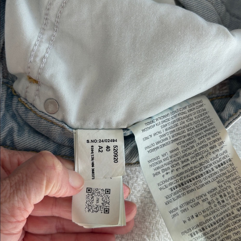 Zara Light Blue Wide Leg Jeans - Picture 8 of 14